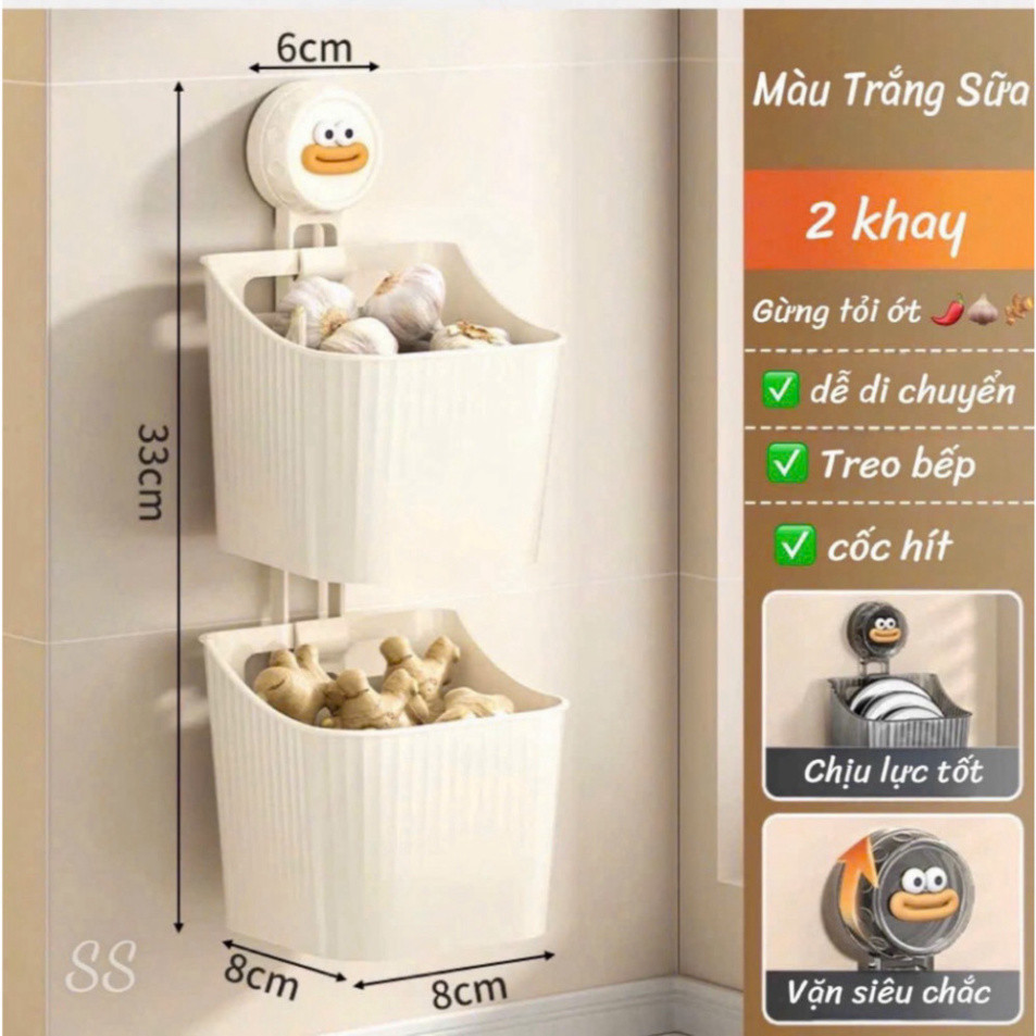 Kệ Để Đồ Đa Năng Cốc Hút Chân Không 3 Tầng - LINH KIỆN LÂM MUSIC