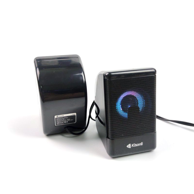Loa vi tính 2.0 Kisonli L-8080 led RGB chuyên nhạc và game (Đen) Nhất Tín  Computer