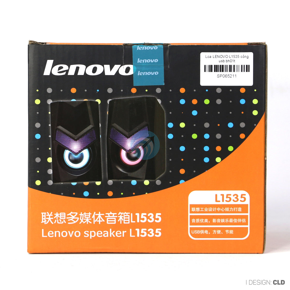 LOA MÁY TÍNH LENOVO L1535 CỔNG USB CÓ ĐÈN LED