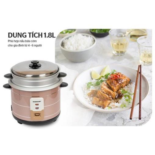 Nồi cơm điện sunhouse SHD8125, nồi cơm điện Nắp rời 1,8lit