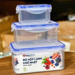 Set 3 Hộp Nhựa Đựng Thực Phẩm Việt Nhật 6530