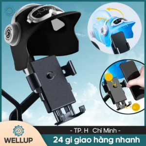 Kẹp Điện Thoại Chân Gương Xe Máy (Có Mũ) SX12. SGPK