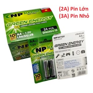 Vỉ 2 Pin AA (2A)/ AAA/ (3A) NP Việt Nam