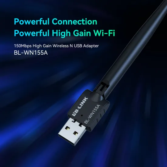 Factory Low Price 150Mbps High Gain Wireless USB Adapter WN155A LB-LINK USB WiFi Dongle for PC Desktop and Laptops - Network Card and USB WiFi price