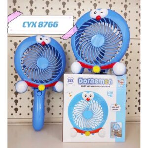 Quạt Sạc Để Bàn/ Cầm Tay 2in1 Doraemon CYX 8766