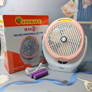 Quạt Sạc 2 Pin Để Bàn, Có Đèn Led 2in1 JOYKALY YG-718