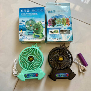 quạt tích điện mini 3 chế độ pin rời E28