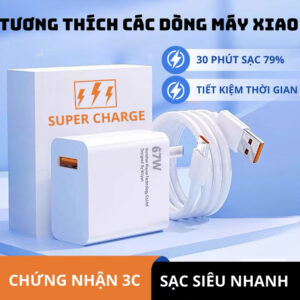 Bộ Sạc Nhanh 67W Xiaomi Type-C (1 Cổng USB)