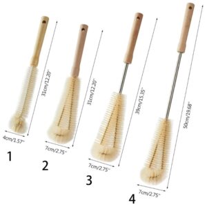 Cọ Vệ Sinh (Ly/ Bình Nước) Cán Gỗ (Nhỏ/ Lớn) Kẽm (Đơn/ Đôi) 5x30cm/ 7x30cm/ 7x40cm/ 7x50cm