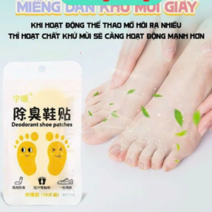 Gói 10 Miếng Dán Khử Mùi Hôi Chân Giày Dép. (Cô.ng)