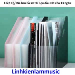 File/ Kệ/ Bìa lưu hồ sơ tài liệu đầu vát xéo 13 ngăn