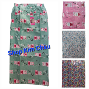 Chân váy chống nắng dầy dặn 2 lớp có nơ nhiều hình. (Cô.ng)