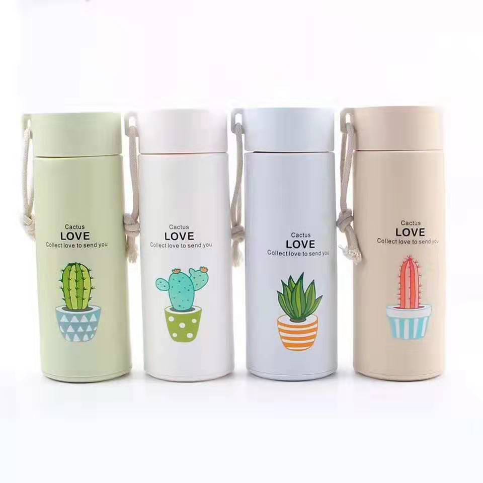 BÌnh Giữ Nhiệt Họa Tiết Xương Rồng 300ml (màu ngẫu nhiên) | Tiki.vn