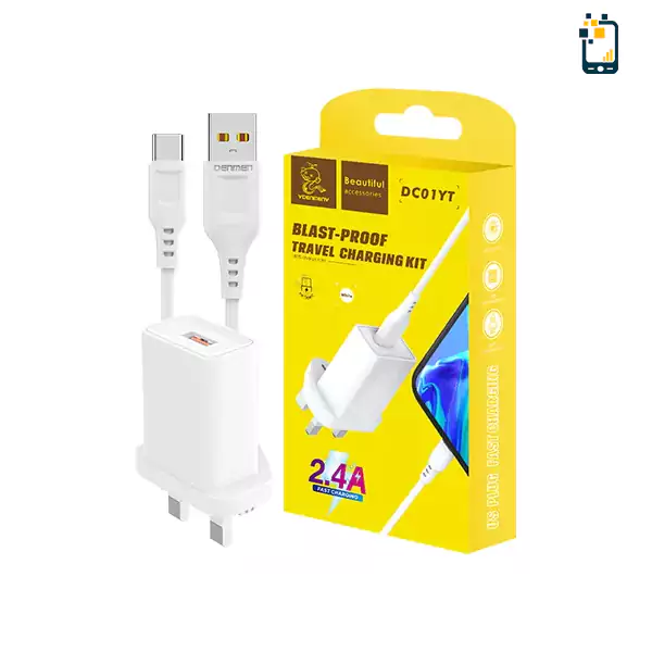 Denmen DC01YT USB Type-C Travel Charging Kit - MOFO TECHNOLOGIES