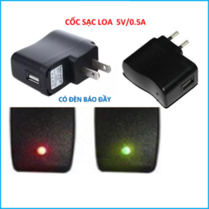 Cốc/ Củ Sạc Đổi Đèn Báo Đầy (Màu Đen) và Cốc/ Củ Sạc Iphone Loại Rẻ - Củ Sạc Đèn Báo Đầy Đen