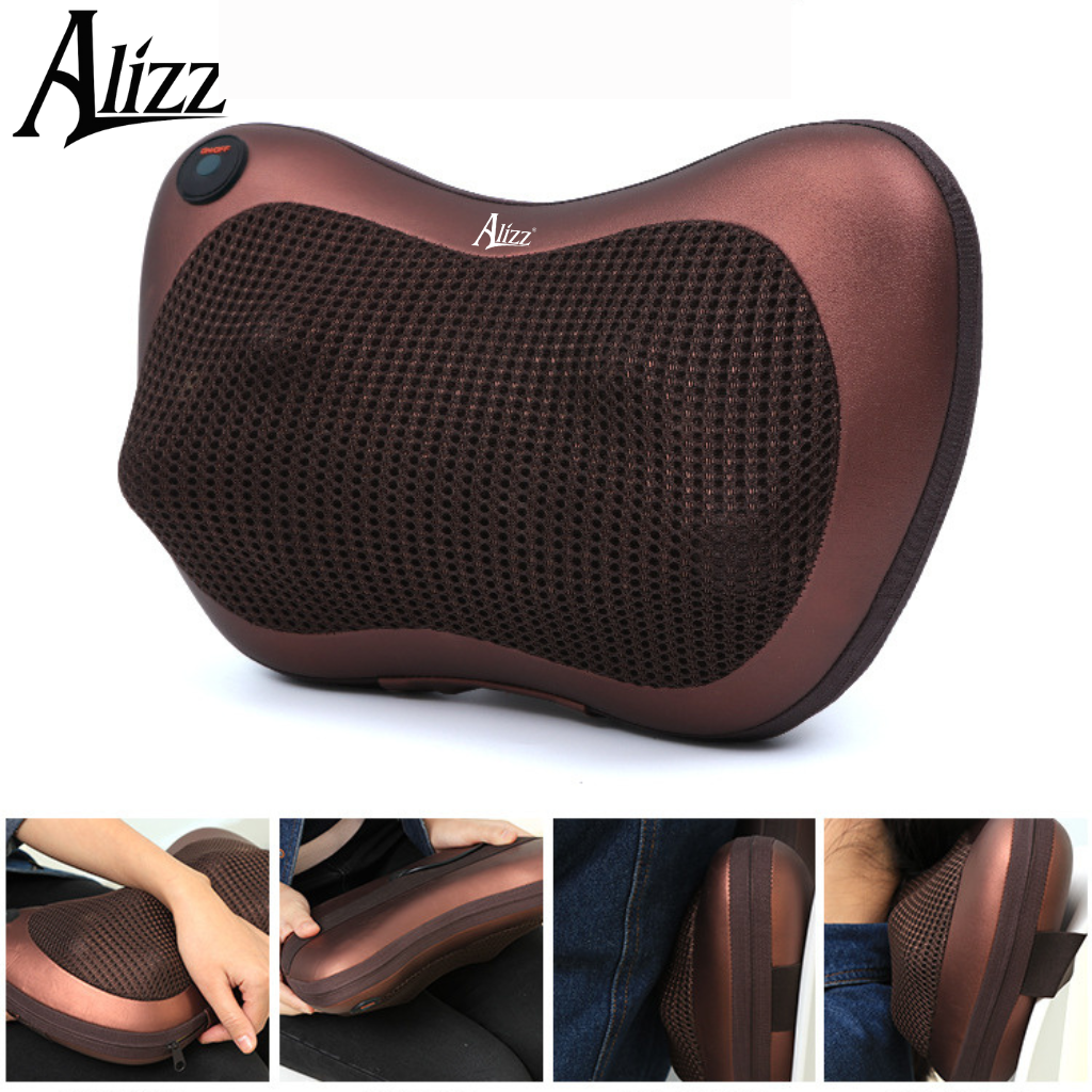 Gối Massage Hồng Ngoại Massage Cổ Vai Gáy ALIZZ