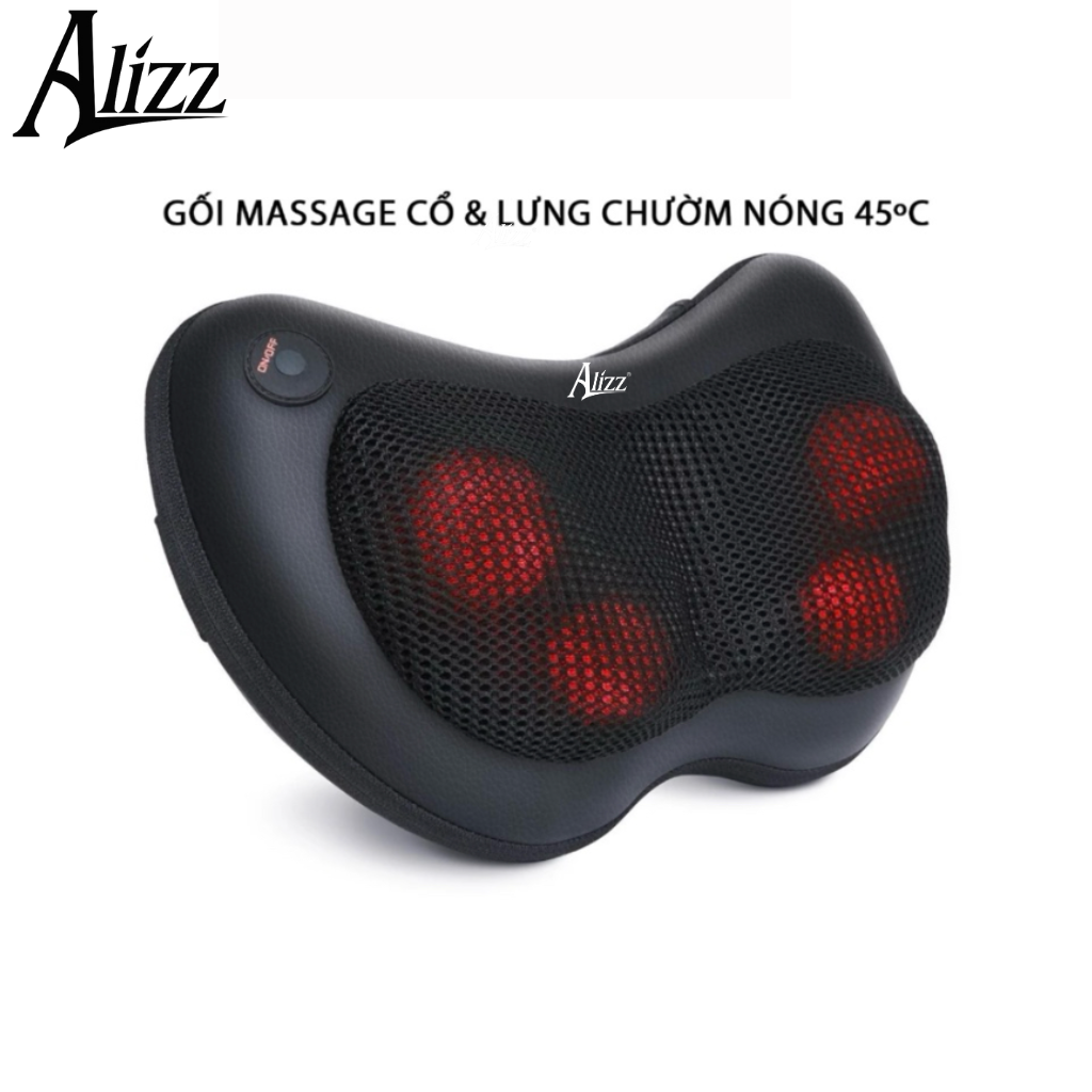 Gối Massage Hồng Ngoại Massage Cổ Vai Gáy ALIZZ