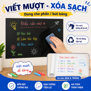 Bảng Vẽ Màu đen Dán Tường 200cm X 45cm. (Cô.ng)///D.L