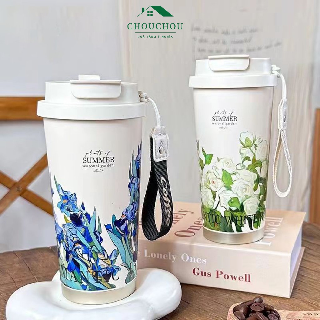Miễn Phí Khắc Tên] - Ly giữ nhiệt CHAOBEI 500ml có quai xách, ống hút và lõi lọc trà. | Shopee Việt Nam