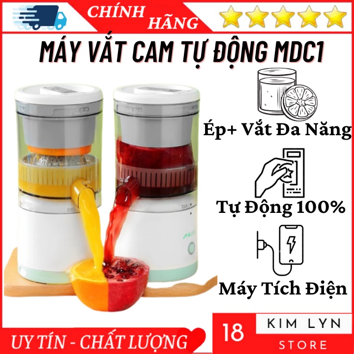 Máy Vắt Cam Tự Động MDC1 - Máy Ép Trái Cây Không Dây Đa Năng, tự động 100%, vệ sinh sạch khuẩn - Bảo Hành 12 Tháng | Shopee Việt Nam