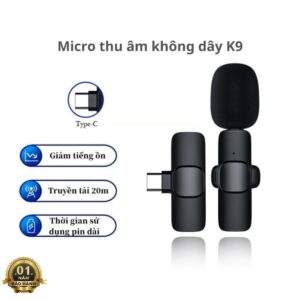 Mic Thu Âm Youtuber K9 Type-c (1 Mic)