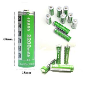 Pin 3v7, 4v2 18650 2.200mah Đầu Nhọn (Xanh Lá) và Pin 18650 3v7, 4v2 Lớn đầu Nhọn Loại Rẻ - Pin Đầu Nhọn (Xanh Lá)