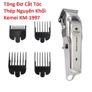 Tông Đơ Cắt Tóc Thép Nguyên Khối Kemei KM-1997. G.itx2