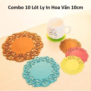 Combo 10 Lót Ly In Hoa Văn 10cm