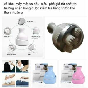 Máy Massage Tóc Da Đầu Tích Điện  Sạc Pin 4 Đầu