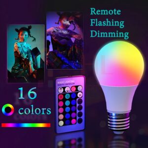 Bóng đèn thay đổi màu sắc có điều khiển LIGHT KEY-D9D 9W
