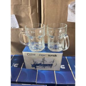 SET 2 Ly Thủy Tinh Uống Bia Có Quai 355ml///4///P