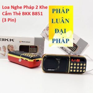 Loa Nghe Pháp 2 Khe Cắm Thẻ BKK B851 (3 Pin)