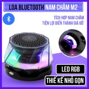 Loa Bluetooth KISONLI Q6F Hít Nam Châm Dạng Xuyên Thấu LED RGB. HH