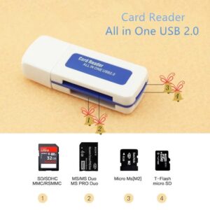 Đầu Đọc Thẻ Nhớ Đa Năng USB 2.0 All In One. 4 Loại Thẻ. (HH)
