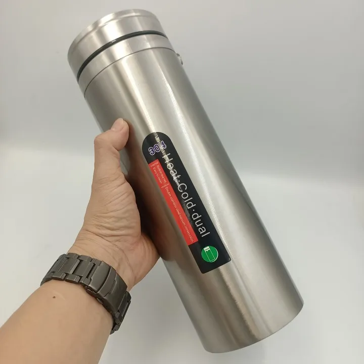 Bình Giữ Nhiệt Inox 304 3 Lớp 1000ml Màu Bạc Siêu To Giữ Nhiệt Từ 6 Đến 8 Giờ | Lazada.vn