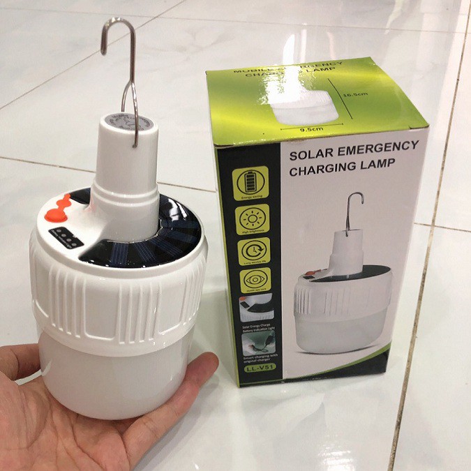 Bóng Đèn Tích Điện V51 Siêu Sáng Sạc Pin Và Năng Lượng Mặt Trời | Giasibienhoa.com