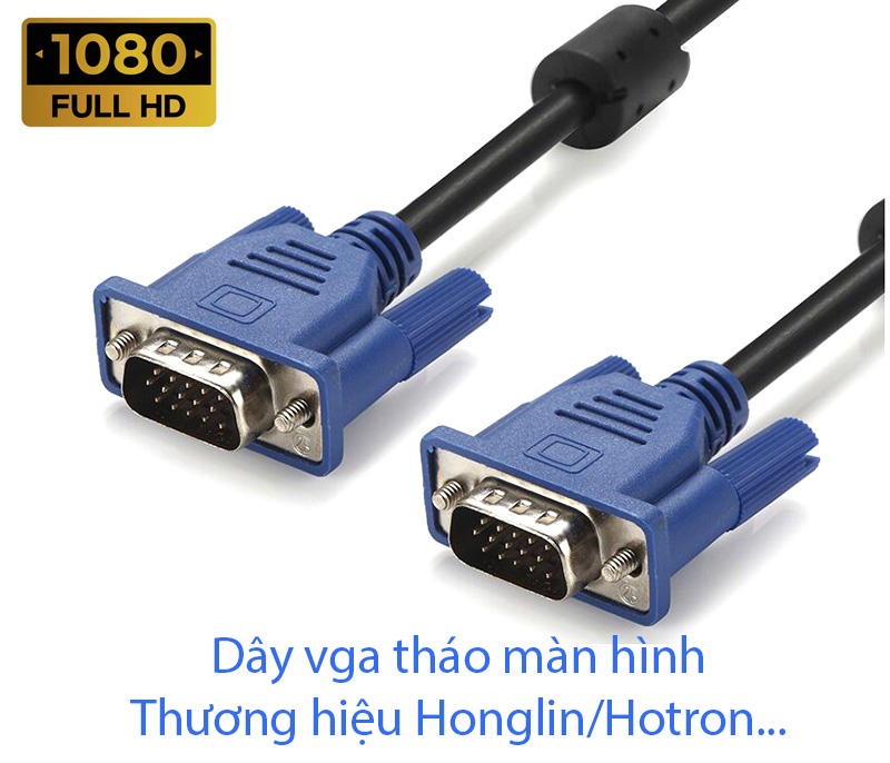 Cáp VGA dài 1.5M bóc màn hình HD1080P sắc nét