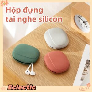 (Túi/Hộp) đựng cáp sạc tai nghe Silicone