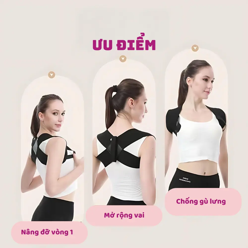 Đai Chống Gù Lưng Nam Nữ Đai Đeo Chống Gù Lưng Bảo Vệ Vòng 1 Cột Sống Giúp  Thẳng Lưng - TikTok Shop Vietnam
