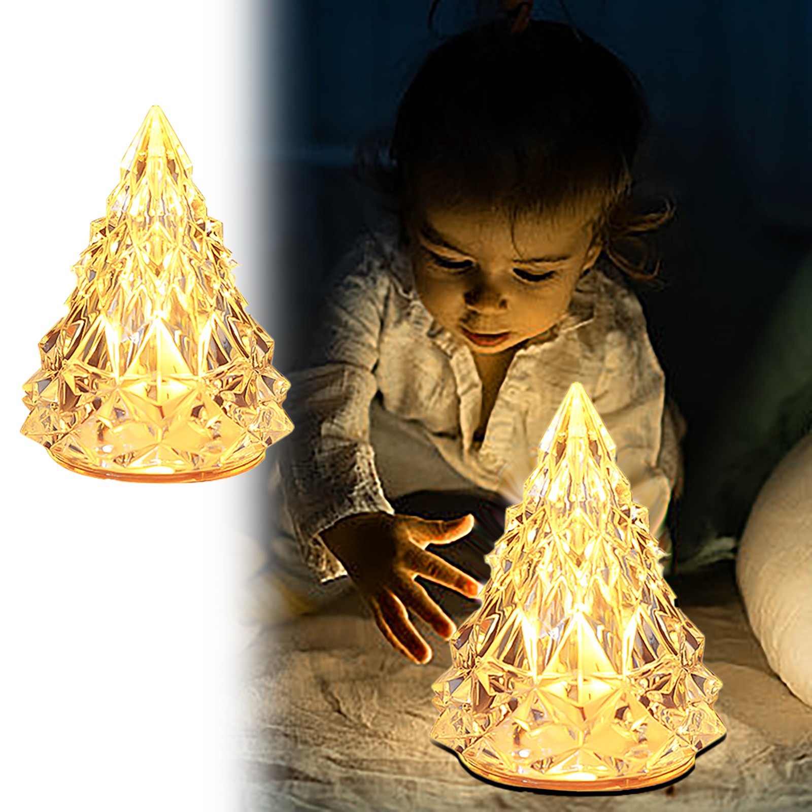 Yhmxh Led Lights for Bedroom-Night Light Motion Sensor Light Indoor Christmas Decoration Iceberg Night Light Bedroom Bedside Light Iceberg shaped lamp