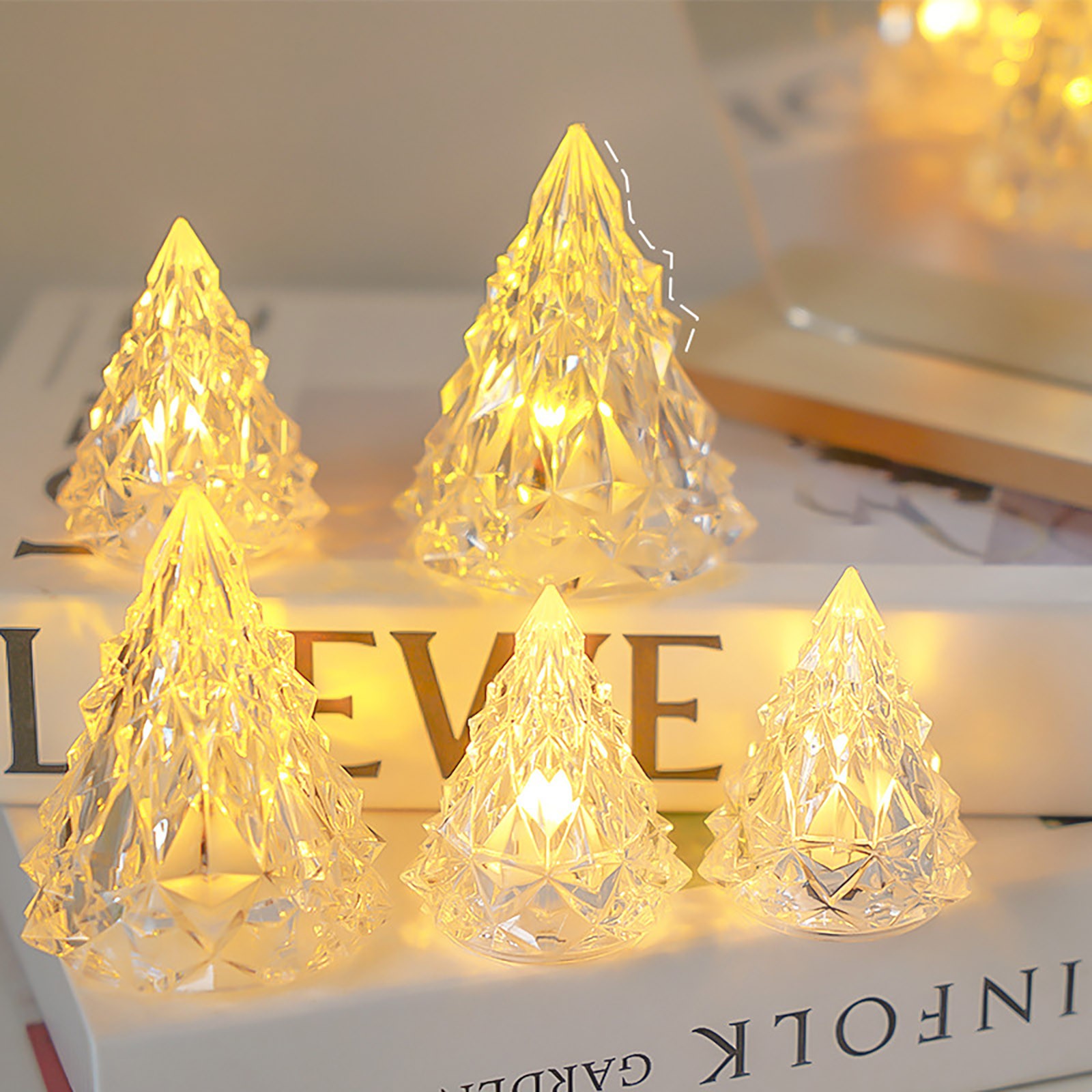 Yhmxh Led Lights for Bedroom-Night Light Motion Sensor Light Indoor Christmas Decoration Iceberg Night Light Bedroom Bedside Light Iceberg shaped lamp