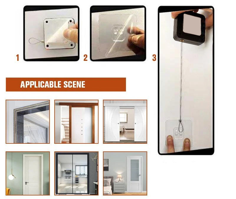 Thiết bị đóng cửa cảm biến tự động không cần đục lỗ