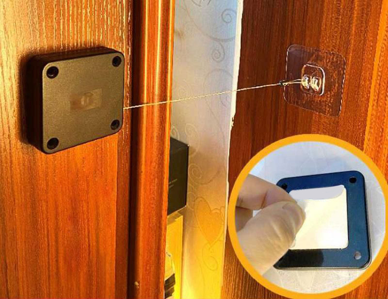 Thiết bị đóng cửa cảm biến tự động không cần đục lỗ