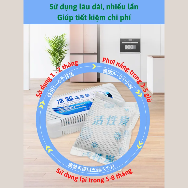 Hộp khử mùi tủ lạnh (loại rẻ) 24