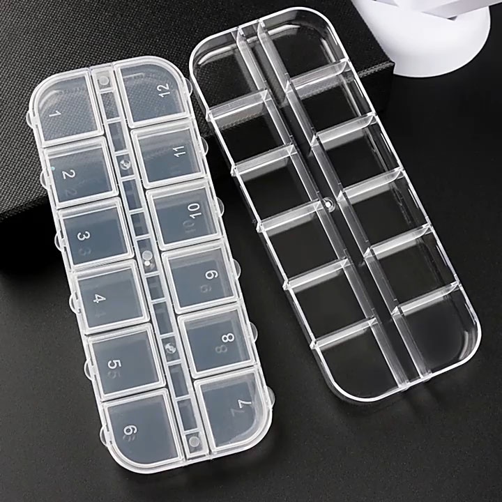Khay đựng đá, hộp đựng charm nail 12 ô | Lazada.vn