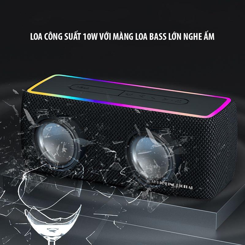 LOA BLUETOOTH AKD-W3 SIÊU TRẦM , TÍCH HỢP LED AUTO CỰC ĐẸP , CÔNG SUẤT 10W - Vi Tính Phát Đạt