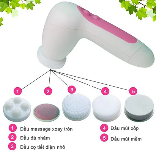 HCM) Máy massage mặt , Máy rửa mặt, massage ngăn ngừa lão ...