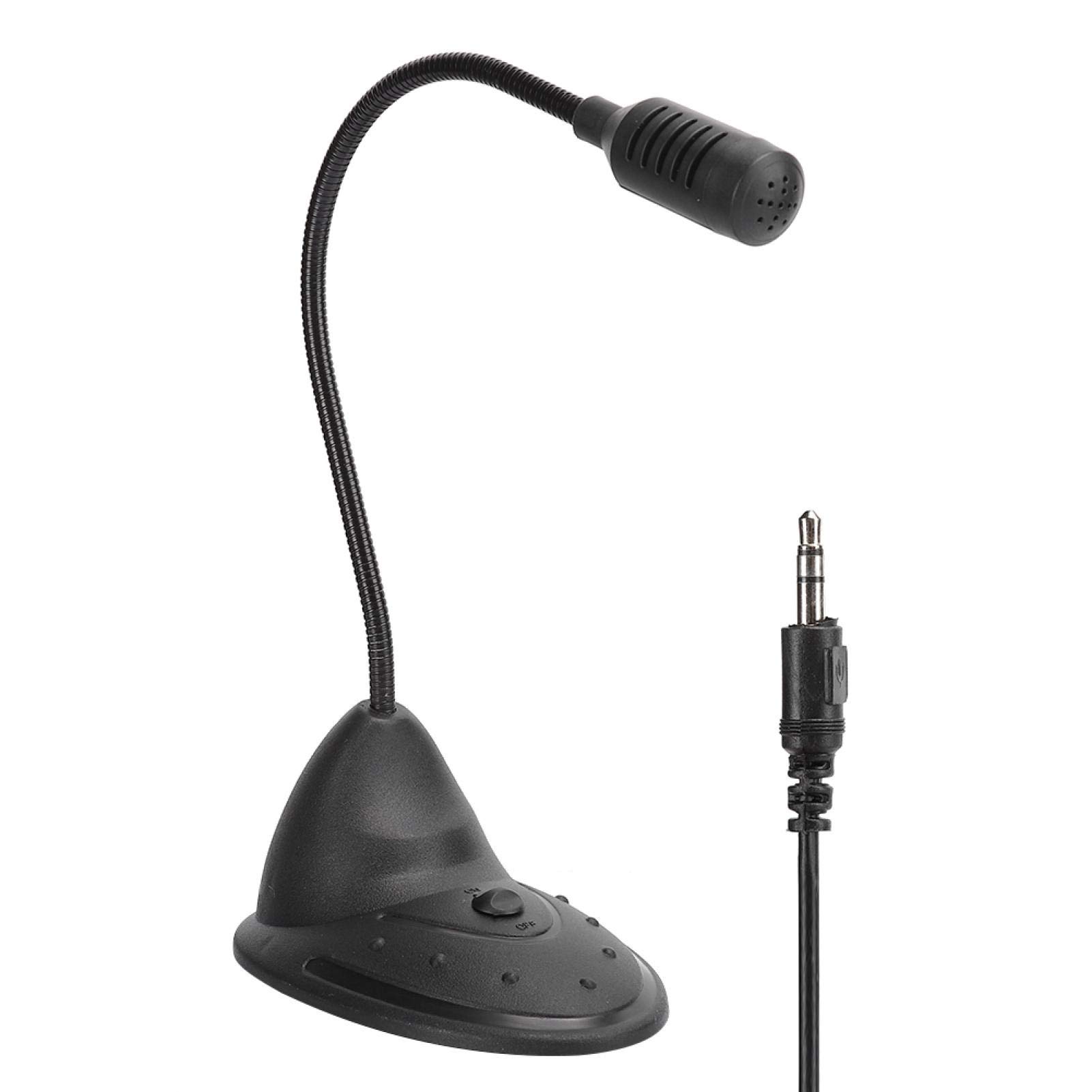Goshyda Microphone d'ordinateur Filaire ABS Noir directivité  omnidirectionnelle Prise 3,5 mm Tube réglable Enregistrement vidéo Mini  Micro de Studio : Amazon.fr: Jeux vidéo