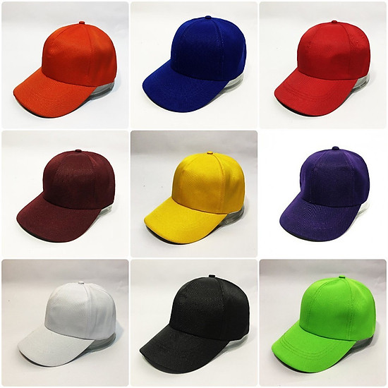 Mua Mũ lưỡi trai TRƠN đủ màu Unisex - Đen tại Thế Giới Nón Store | Tiki