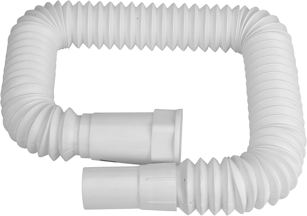 Prayag® Collapsible Waste Pipe 31x32x850mm, Space - Saving Sink Drain Hose with 40mm Pipe Pitch, Expandable Corrugated Design, Anti Clog Flow - (White) : Amazon.in: Industrial & Scientific